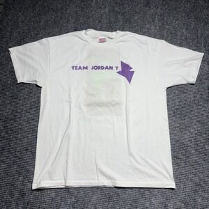 Vintage YMCA Team Jordan Y Graphic T Shirt White X Large‎ Cotton Polyester Blend